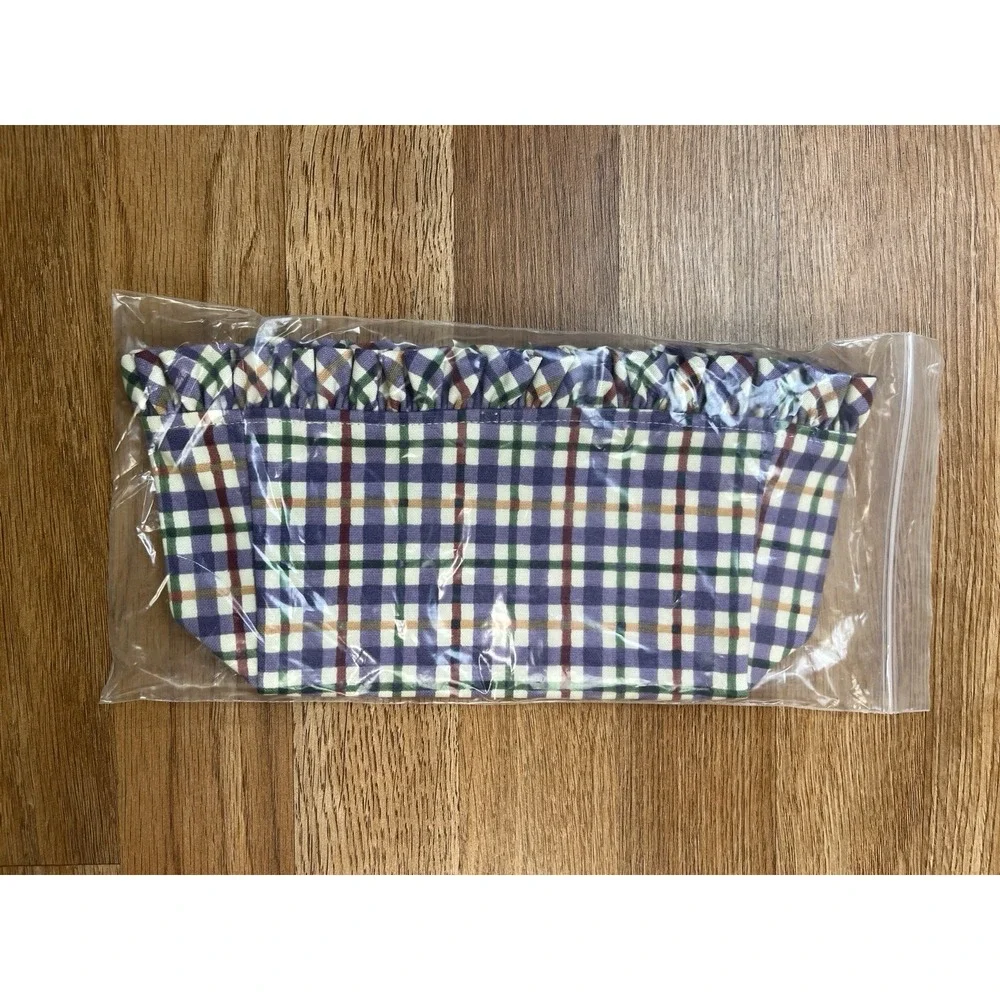 Longaberger‎ Fabric Liner for Candle Basket in Blueberry Plaid 2247119 NEW
